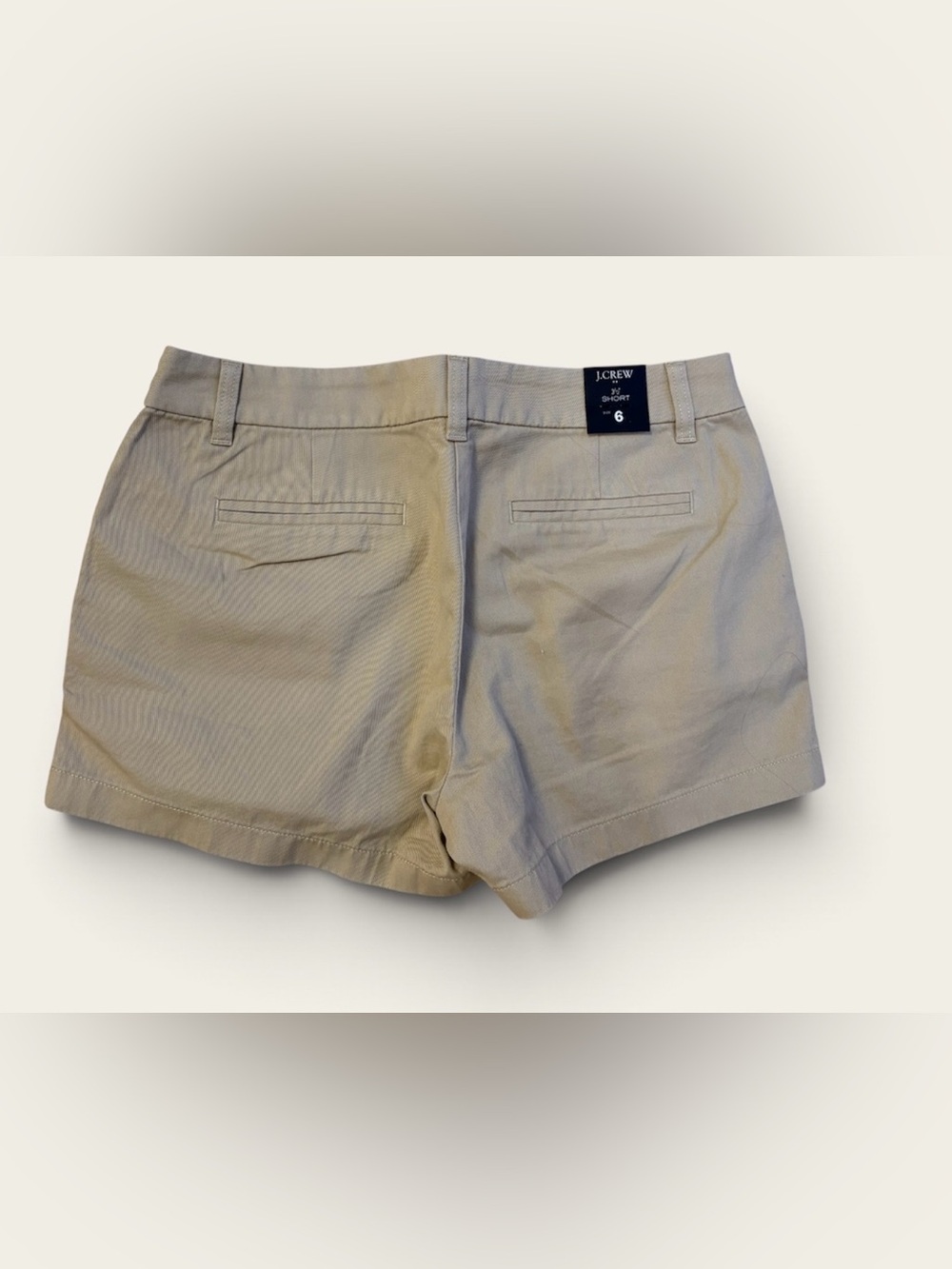 J. Crew Factory NWT 3.5 inch Chino Shorts, tan, size 6 - Picture 2 of 7